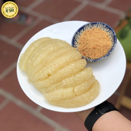Set 6 trái bưởi Ăn Đường Lá Cam (từ 1.1kg trở lên)